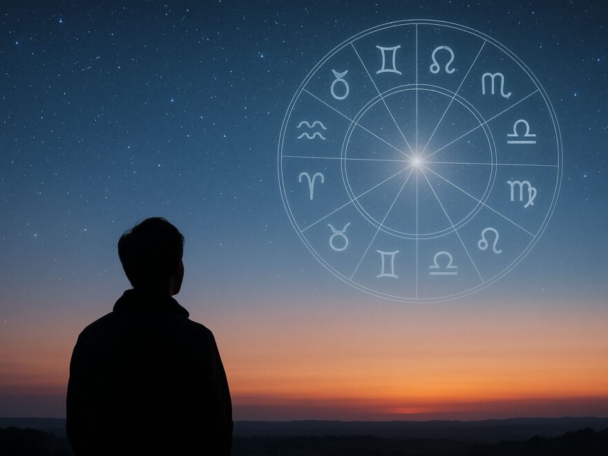 Aszendent berechnen – symbolisches Bild mit Blick zum östlichen Sternenhimmel